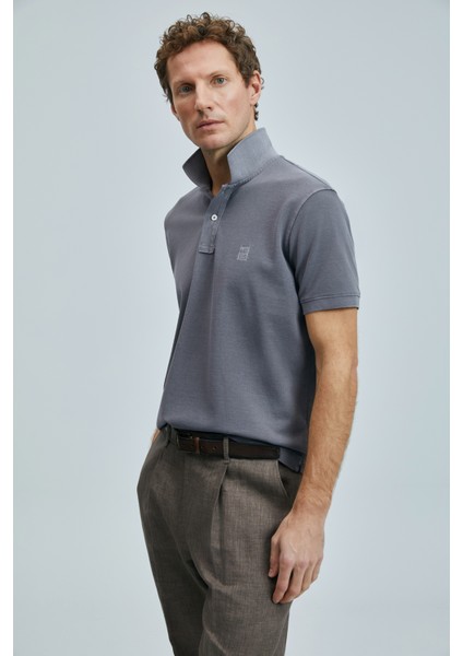 Vernon Smart Erkek Polo Tişört Gri