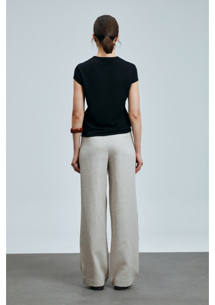 Hestıa Kadın Keten Pantolon Haki