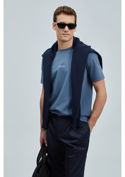 Marcus Modern Grafik T- Shirt Siyah