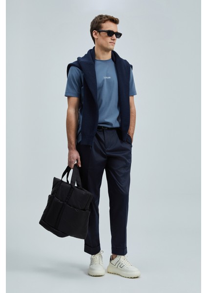 Marcus Modern Grafik T- Shirt Siyah