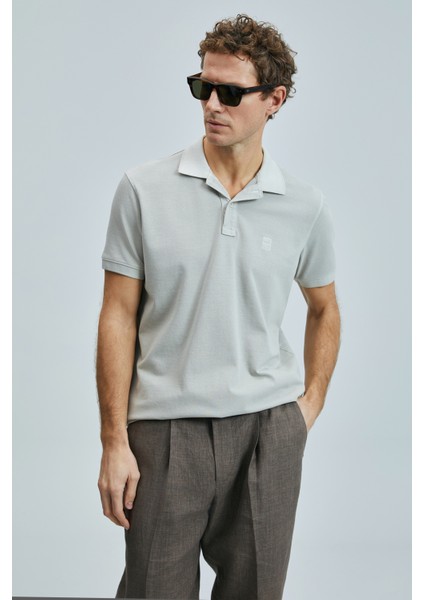 Vernon Smart Erkek Polo Tişört Gri