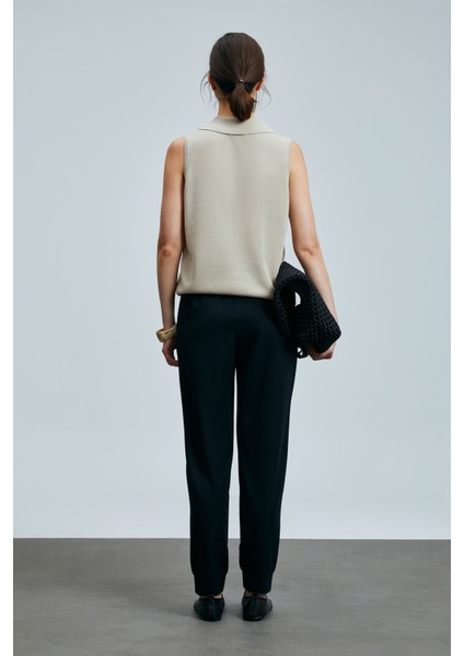 Porto Kadın Pantolon Siyah