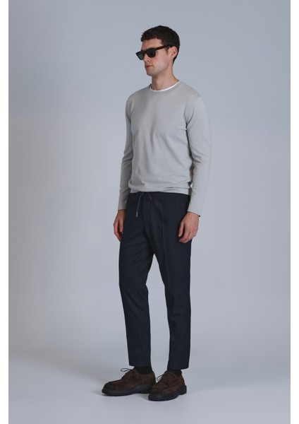 Glen Spor Erkek Chino Pantolon Slim Fit Siyah