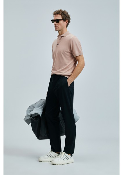 Sımon Smart Erkek Chino Pantolon Slim Fit Siyah