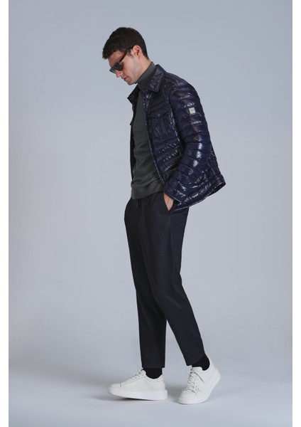 Clos Spor Erkek Chino Pantolon Slim Fit Lacivert