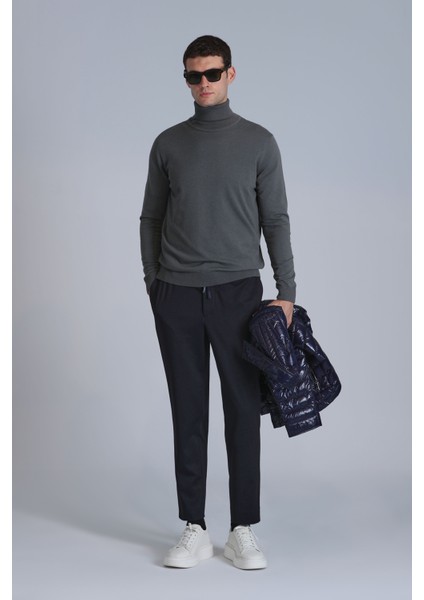 Clos Spor Erkek Chino Pantolon Slim Fit Lacivert