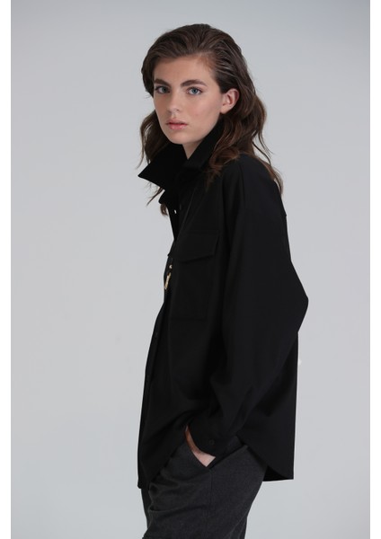 Rocco Kadın Gömlek Siyah