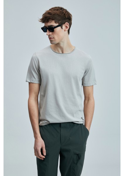 Junya Slim Fit Erkek T-Shirt Bej (111020259)