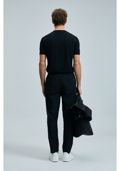 Alex Smart Erkek Chino Pantolon Slim Fit Siyah