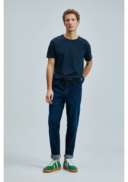 Lufian Junya Erkek Basic Tişört Lacivert