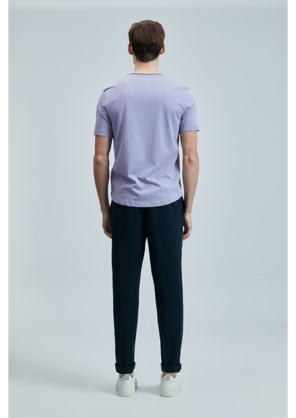 Junya Erkek Basic Tişört Lila