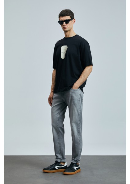 Zeno Smart Jean Erkek Pantolon Slim Fit Antrasit