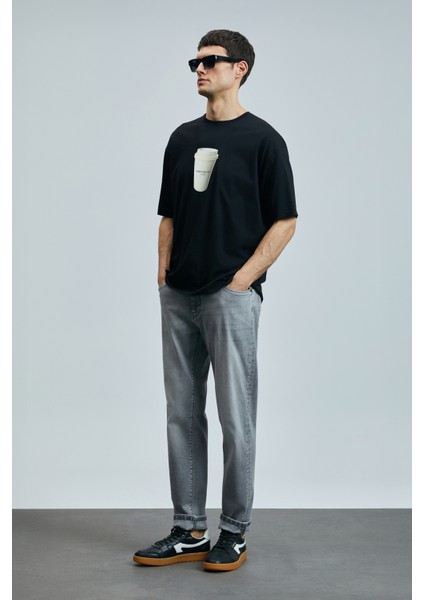 Zeno Smart Jean Erkek Pantolon Slim Fit Antrasit