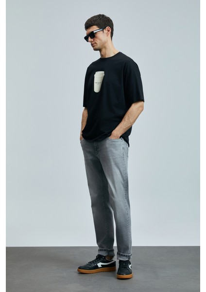 Zeno Smart Jean Erkek Pantolon Slim Fit Antrasit