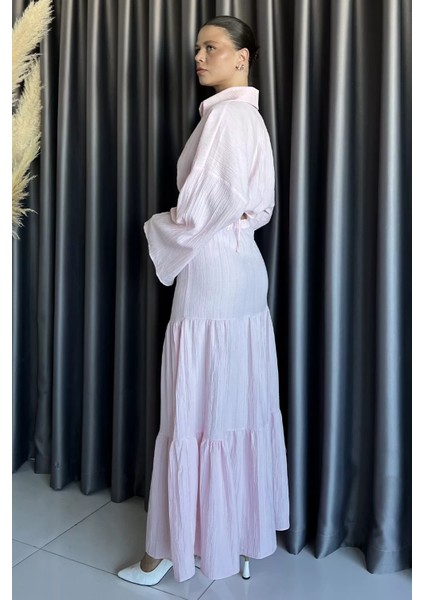 Kadın Bağlamalı Bluz Etek Ikili Takım (Astarlı Kullanım Önerilir) P-00017758 modelleri