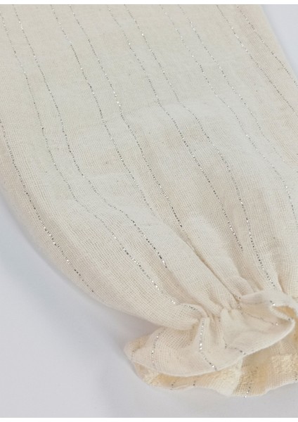 Fiyonk Detaylı Fırfırlı %100 Pamuk Müslin Kumaş Bebek ve Çocuk Kız Ikili Takım indirimleri