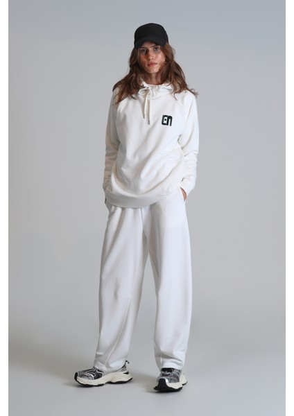 Sabrına Kadın Örme Sweatshırt Ekru