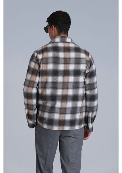 Fresher Erkek Basic Gömlek Slim Fit Kum