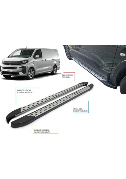 Vivaro Cargo Panel Van Uzun Şase Noktalı Yan Basamak 2020 2021 2022 2023 2024 2025 2026 2027