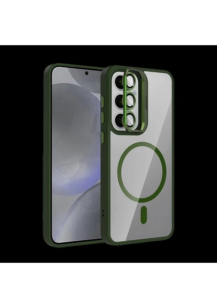 Samsung Galaxy S25 Remim Lensli Magsafe Standlı Kapak