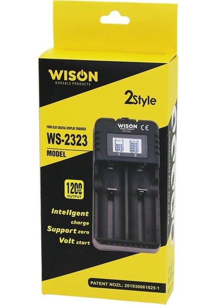 2li Pil Şarj Aleti 1200 Ma - 2400MA Fişli = 100-240V (5263)