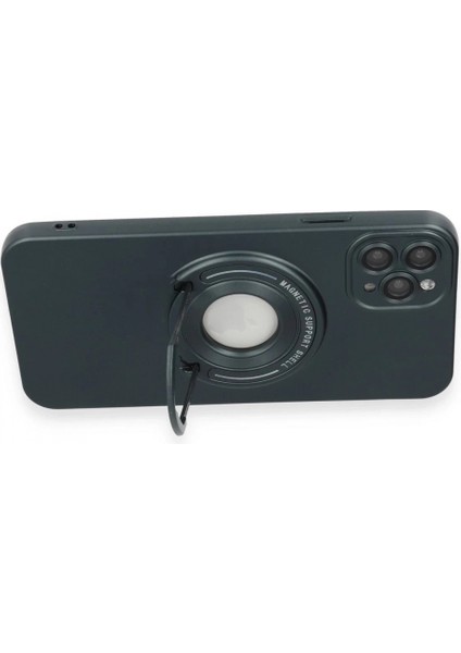 iPhone 12 Pro Max Kılıf Lukka Magneticsafe Kapak - Koyu Yeşil modelleri