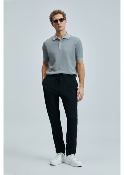 Modal Karışımlı Regular Fit Polo Yaka Kısa Kollu Triko Kazak Erkek Kazak 111090114