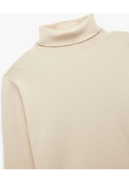 Uzun Kollu Basic Boğazlı Triko Kazak modelleri