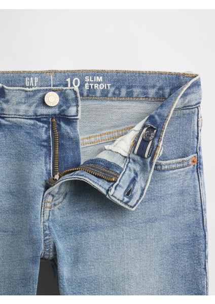 Erkek Çocuk Açık Mavi Slim Jean Pantolon