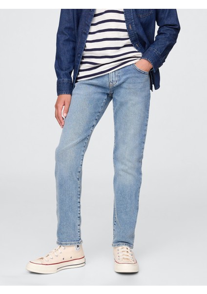 Erkek Çocuk Açık Mavi Slim Jean Pantolon