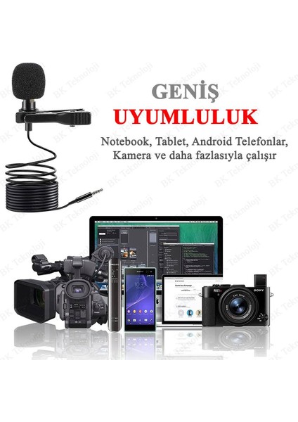 3.5mm 3 Boğumlu Yaka Mikrofonu Cep Telefonu, Tablet, Notebook Uyumlu fiyatları