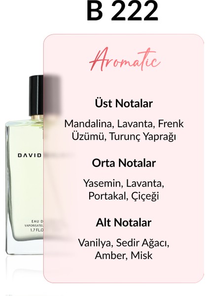 B222 Liberation 50 ml Kadın Parfüm | Aromatic fiyatları