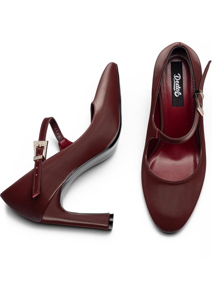 Platform Yüksek Topuk Bantlı Tokalı Kadın Abiye Ayakkabı 3110 modelleri