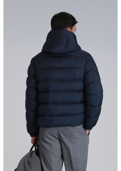 Marty Kaz Tüyü Erkek Mont Siyah