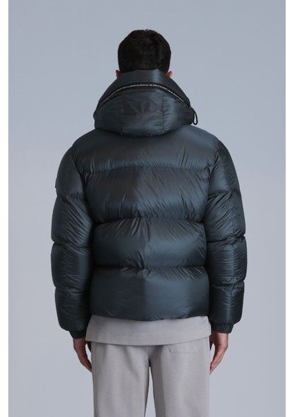 Jadon Kaz Tüyü Erkek Mont Siyah