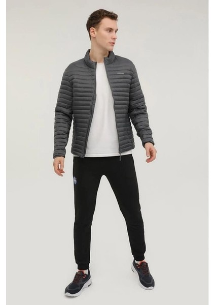 Perry Coat Koyu Gri Erkek Hafif Kısa Mont