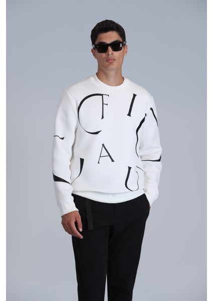 Frank Erkek Sweatshirt Siyah