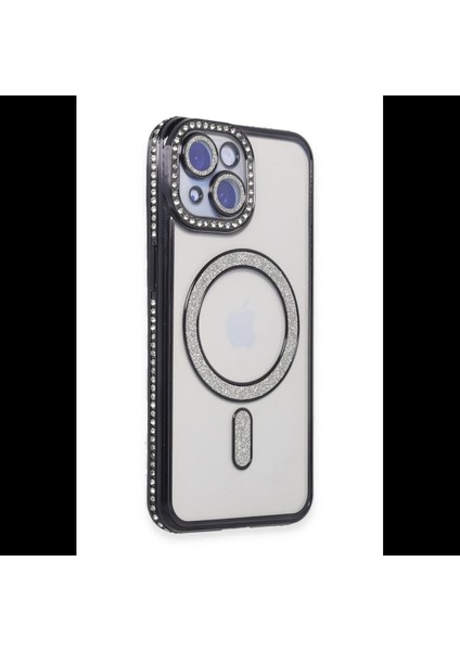 iPhone 15 Kılıf Joke Simli Magneticsafe Kılıf