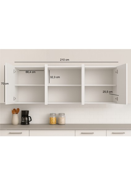 210LUK Üst Modül, Mutfak Dolabı, Çok Amaçlı Dolap, Kiler Dolabı modelleri
