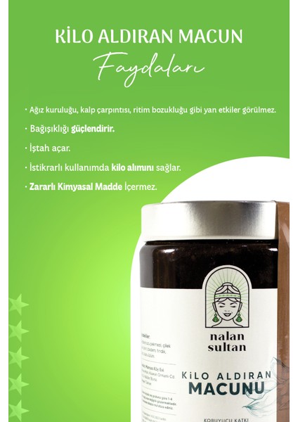 | Kilo Aldıran Macun %100 Doğal, İştah Açıcı-Kalori Destekli Karışım Macun, Kimyasal İçermez (700 gr)