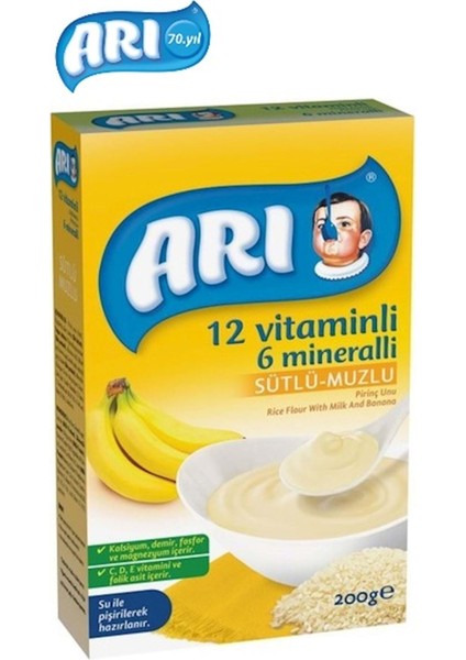 Mama Pirinç Unu 200GR Sütlü-Muzlu 12 Vitminli 6 Minarelli (3 Lü Set) fiyatları