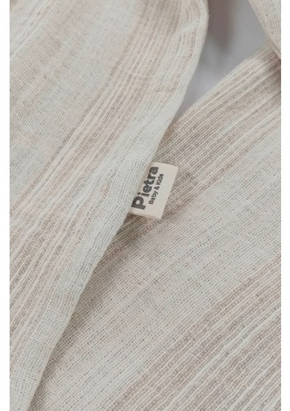 Dantel Detaylı %100 Pamuk Müslin Kumaş Bebek ve Çocuk Kız Ikili Takım