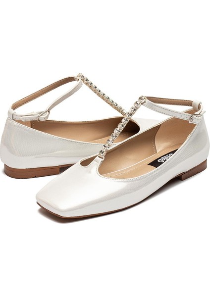 Kadın Taş Tokalı Parlak Babet Ayakkabı 2205 modelleri