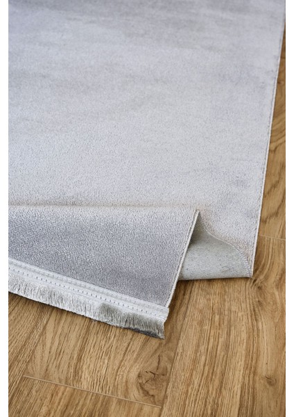 Yoga 5012 Gri - Kaymaz Yıkanabilir Halı | Yumuşak Dokulu Düz Renk Halı fırsatları