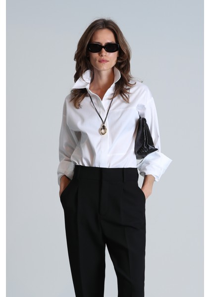 Ottava Kadın Gömlek Regular Fit Beyaz