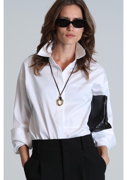 Ottava Kadın Gömlek Regular Fit Beyaz