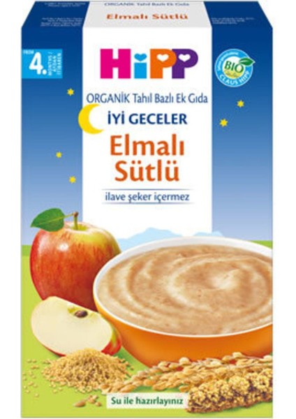 Hipp Organik Iyi Greceler Elmalı Sütlü Tahıllı Ek Grıda 250 gr