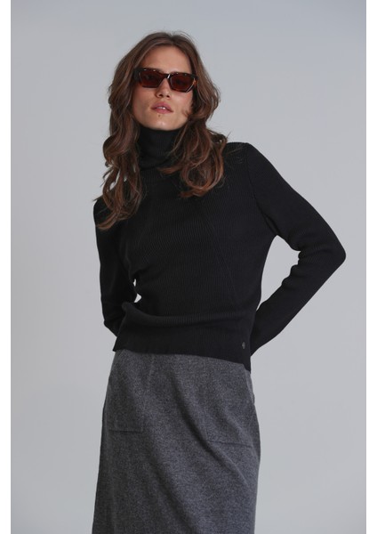 Gale Kadın Kazak Siyah