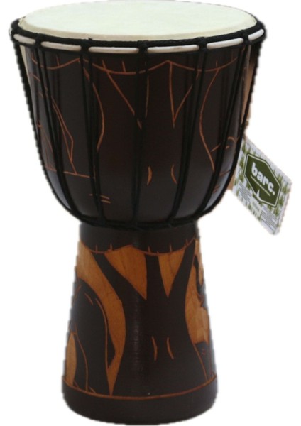 Ahşap Djembe Otantik Çalgı 006 30CM Mahonı Agacı Keçi Derisi fiyatları