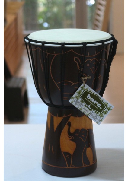 Ahşap Djembe Otantik Çalgı 006 30CM Mahonı Agacı Keçi Derisi indirimleri
